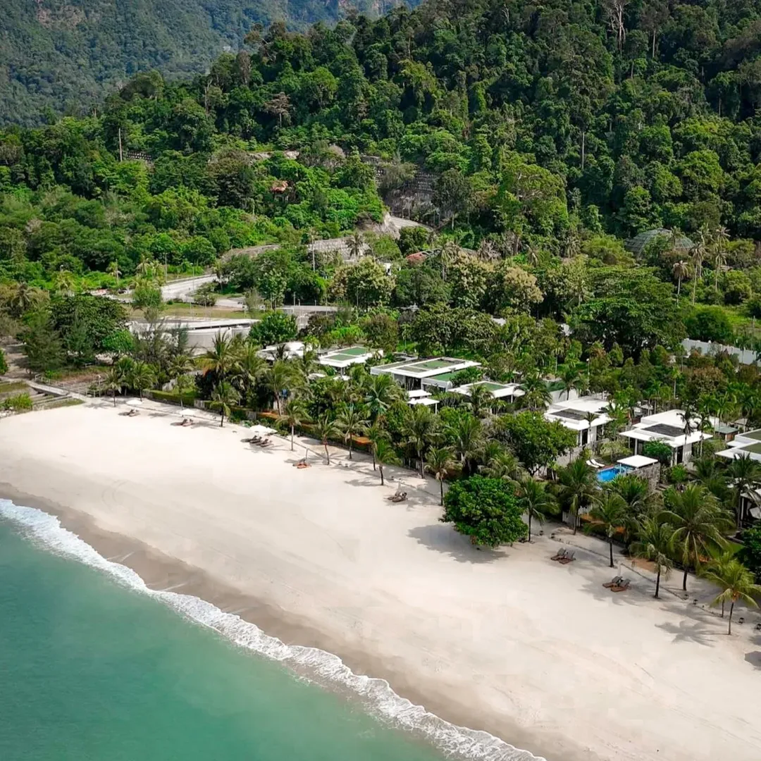 Aerial-View-of-The-Danna-Langkawi-Beachfront